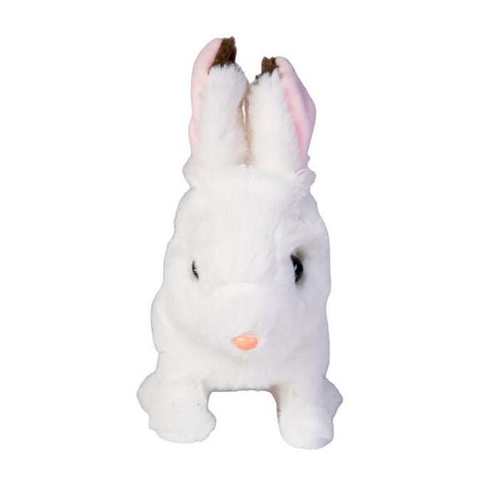 Furever Pets | Animated Rabbit Plush Toy 18x21cm White 3y+-Furever Pets-Homing Instincts