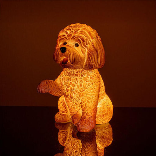 MDI | Furever Pets Oodle Dog Table Lamp Brown
