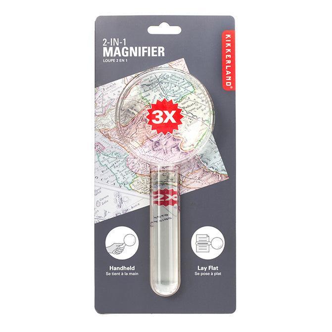 Kikkerland | 2-in-1 Magnifier