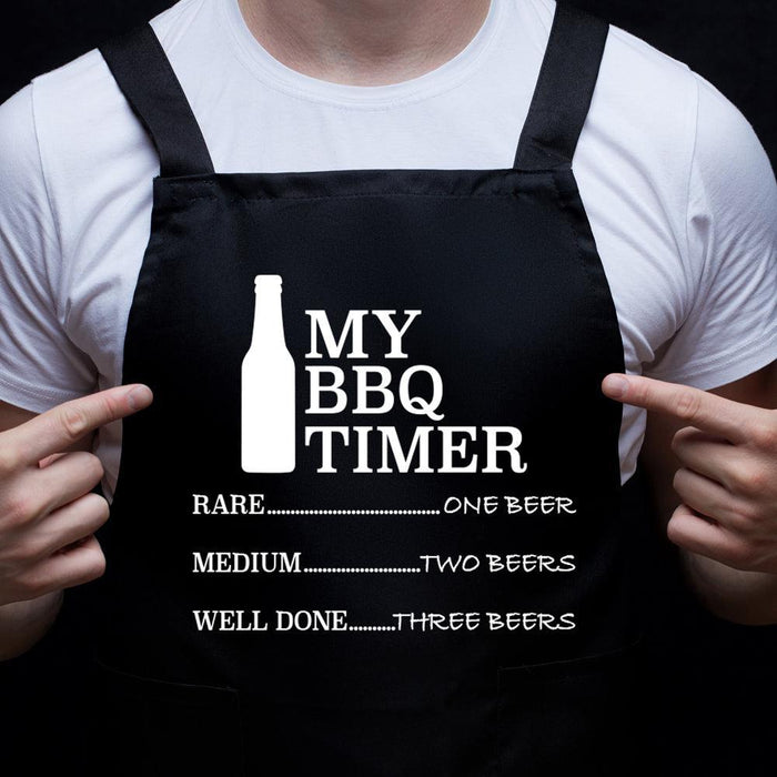 Annabel Trends | Screen Print Apron - BBQ Timer