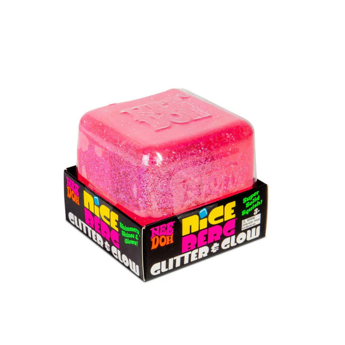 Schylling | NeeDoh Niceberg Glitter & Glow Squishy Toy Homing Instincts