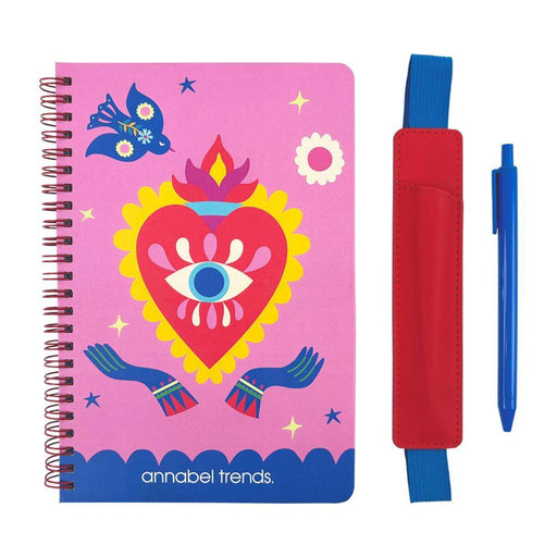 Annabel Trends | A5 Hardcover Vegan Notebook with Pen
