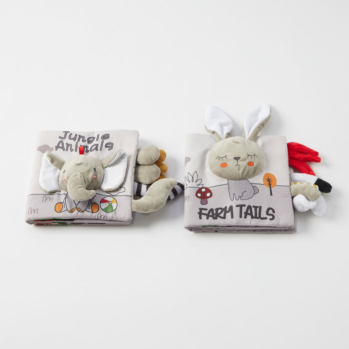 Pilbeam Living | Farm Tails & Jungle Animals Fabric Books 2 Asst Designs
