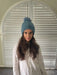 Cinnamon Creations | Pom Pom Beanie Blue-Cinnamon Creations-Homing Instincts