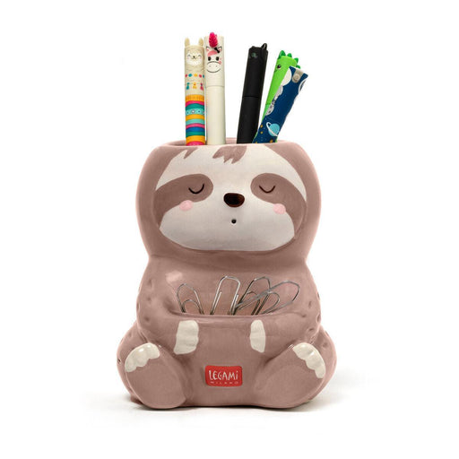 The Paperie | Sloth Ceramic Pen Holder Desk Friends Tabletop