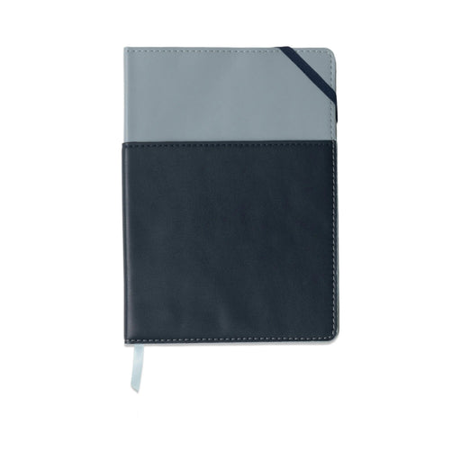Designworks Ink | Vegan Leather Pocket Journal Colorblock Blue Navy