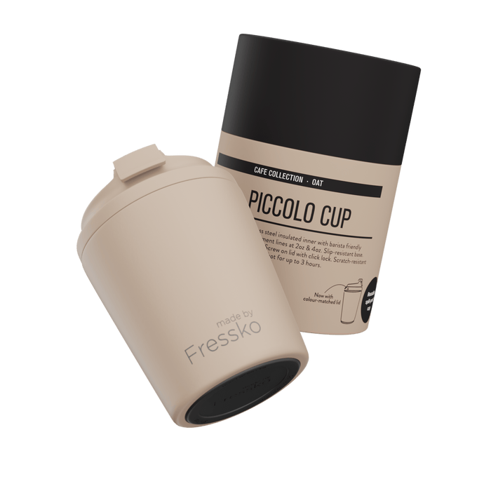 Made By Fressko | Piccolo Reusable Cup Stainless Steel Oat 118ml