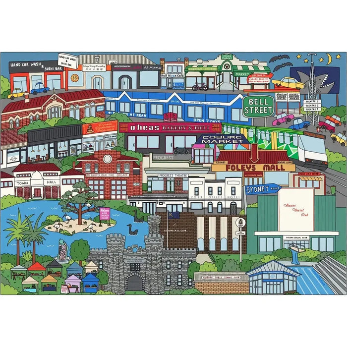 Lawz Drawz | Coburg 1000-Piece Illustrated Puzzle