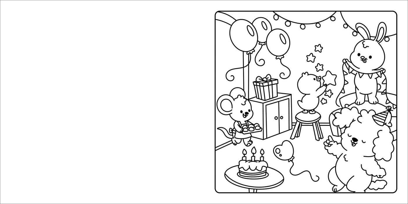 Lake Press | Happy Days Deluxe Cosy Colouring Folder - Cool Cuties