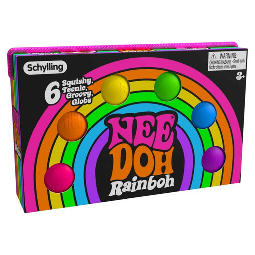 Schylling | NeeDoh Rainboh Teenie Sensory Toy Rainbow Set Homing Instincts