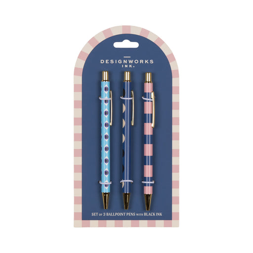 Designworks Ink | A Dopo Set Of 3 Pens - Eye, Moon, Stripe