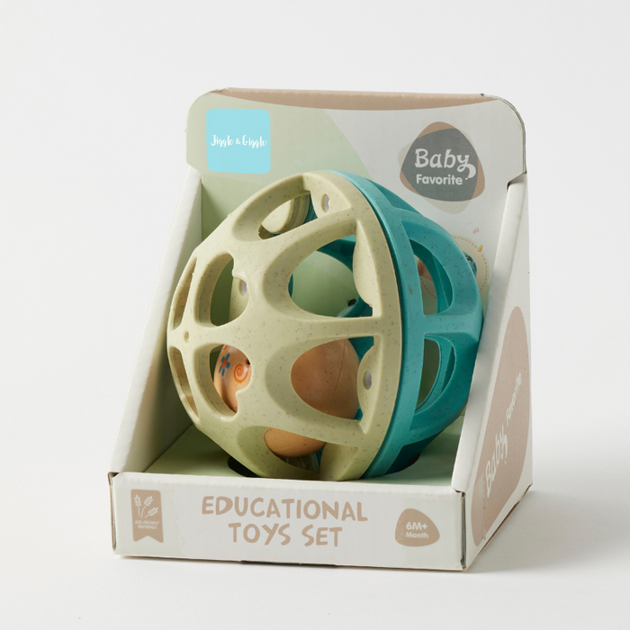 Pilbeam Living | Eco-Friendly Baby Ball Rattle Multi-Color