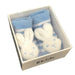 ES Kids | Baby Socks Bunny Rattle Toes Blue 0-6mths