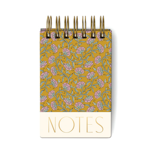 Designworks Ink | Twin Wire Chunky Notepad Green Vintage Floral