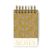 Designworks Ink | Twin Wire Chunky Notepad Green Vintage Floral