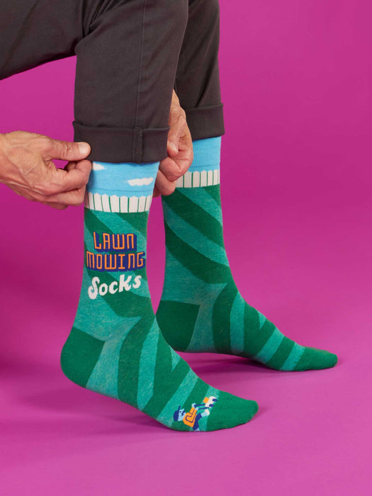 Blue Q | Lawn Mowing Socks M-Crew Men's Size 7-12