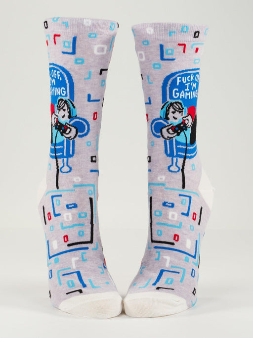 Blue Q | Gaming W-Crew Socks Playful Gamer Design