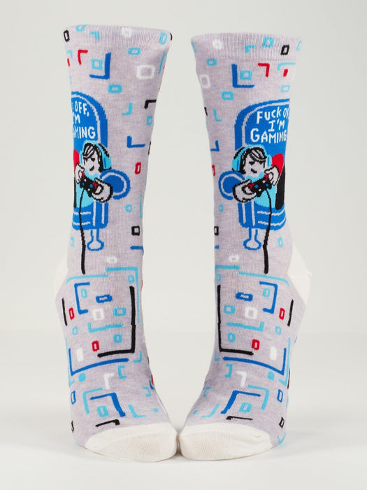 Blue Q | Gaming W-Crew Socks Playful Gamer Design