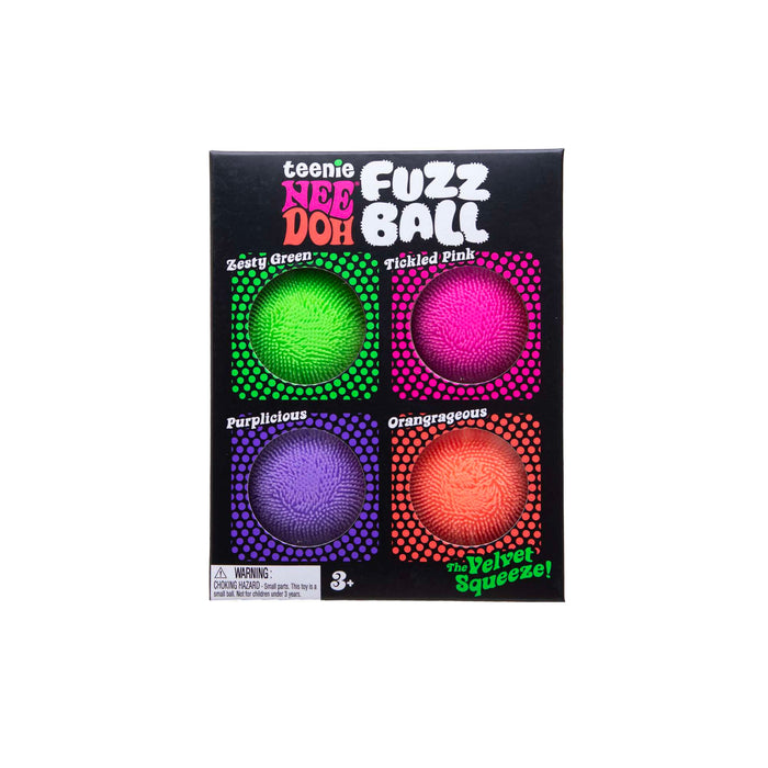 Schylling | NeeDoh Teenie Small Fuzz Ball Multipack 4 Set Homing Instincts