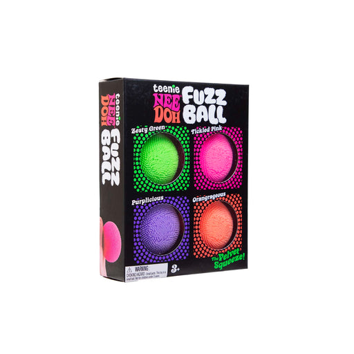 Schylling | NeeDoh Teenie Small Fuzz Ball Multipack 4 Set Homing Instincts