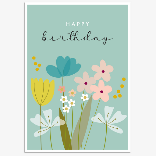 Scarpa | Happy Birthday Floral Card Thoughtful Greeting Design