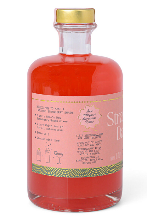 Here's How | Strawberry Daiquiri Non‑Alcoholic Cocktail Mixer