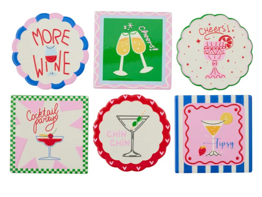 Coast-to-Coast | Cocktail Ceramic Coaster 10cm Assortment