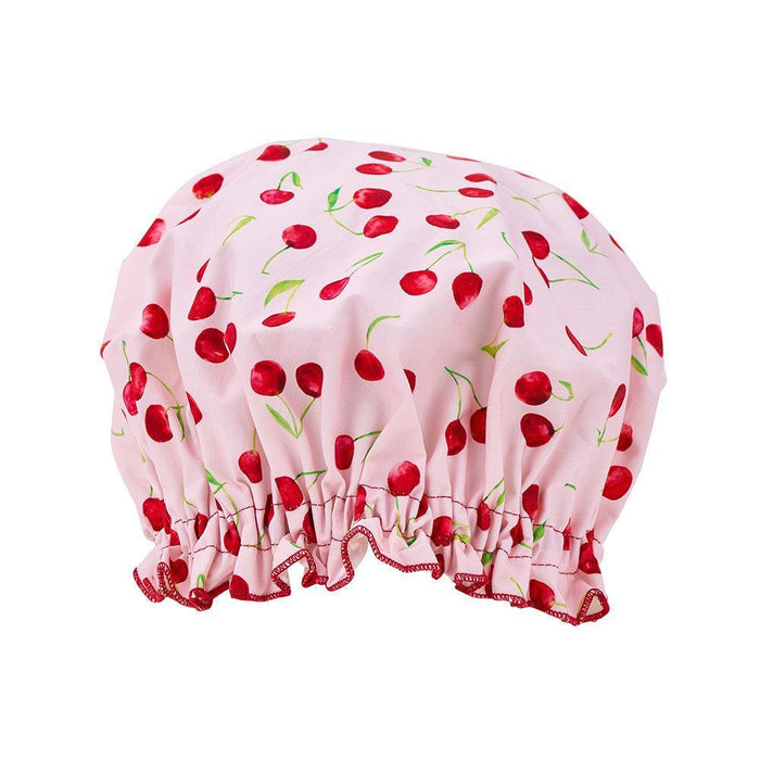 Annabel Trends | Cherrylicious Pink Cotton Hair Shower Cap