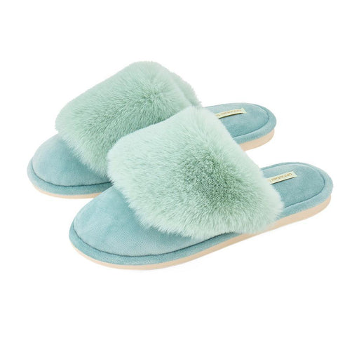Annabel Trends | Cosy Luxe Slippers Mist Green