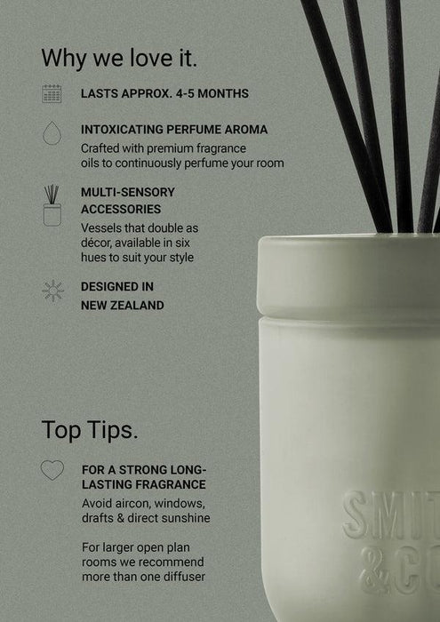 The Aromatherapy Co. | Smith & Co. Amber & Freesia Reed Diffuser 200ml