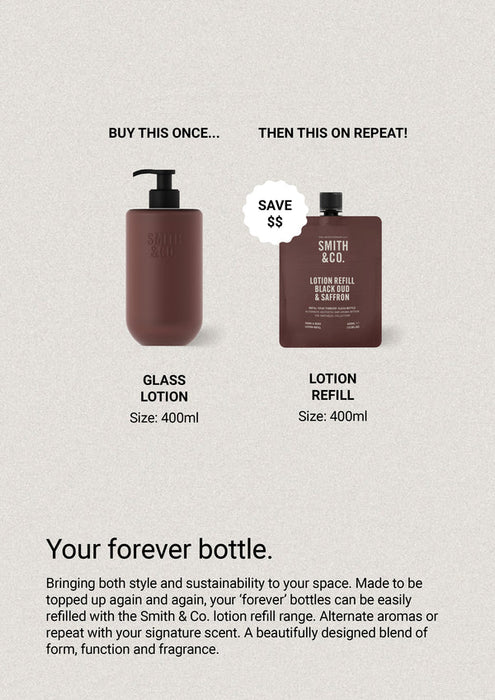 The Aromatherapy Co. | Smith & Co. Black Oud & Saffron Hand & Body Lotion