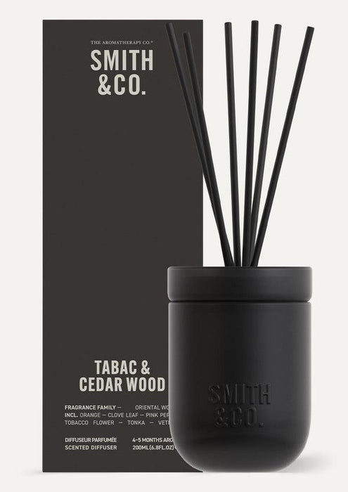 The Aromatherapy Co. | Smith & Co. Tabac & Cedar Wood Reed Diffuser 200ml