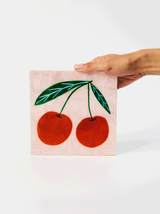 Jones & Co | Superette Hand-Painted Capiz Tile