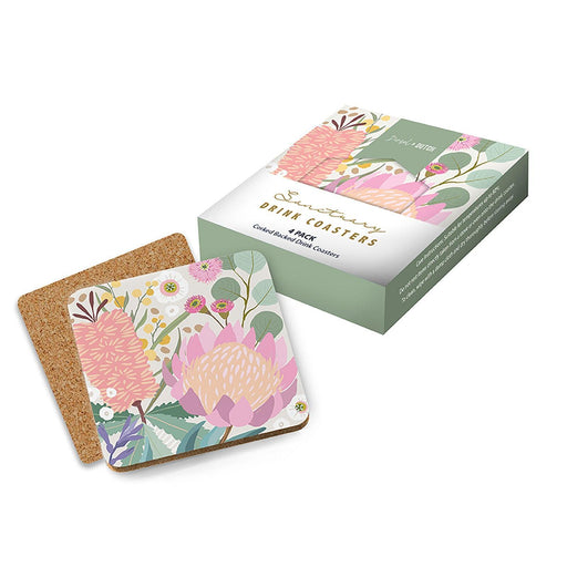 Diesel & Dutch | Sanctuary Drink Coaster Set Corked Backed 4pc