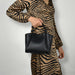 Taylor Hill Scarves & Co | Pearl Tote Bag PU Crossbody Black