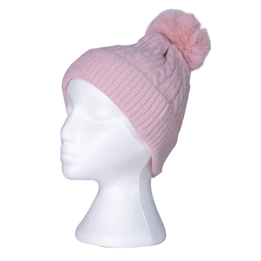 Taylor Hill | Pink Furry Knitted Beanie-Taylor Hill-Homing Instincts