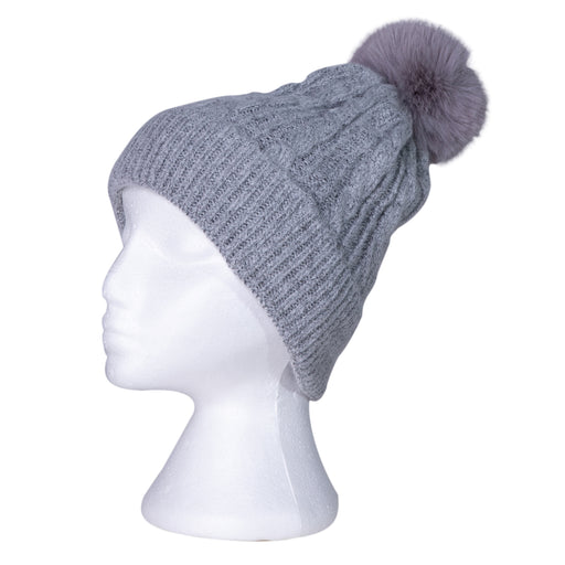 Taylor Hill | Grey Furry Knitted Beanie-Taylor Hill-Homing Instincts