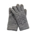 Taylor Hill | Grey Knitted Braid Gloves-Taylor Hill-Homing Instincts