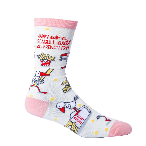 Spencer Flynn | Happy Seagull French Fry Women's One Size Socks