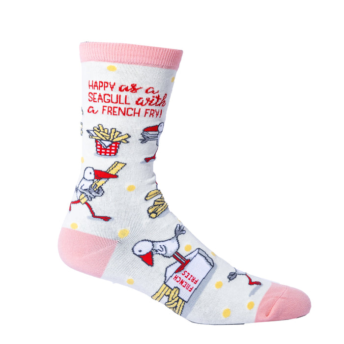 Spencer Flynn | Happy Seagull French Fry Women's One Size Socks