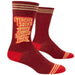 Blue Q | Teacher Socks 'Cause Teachers Rock! Men's Crew Socks