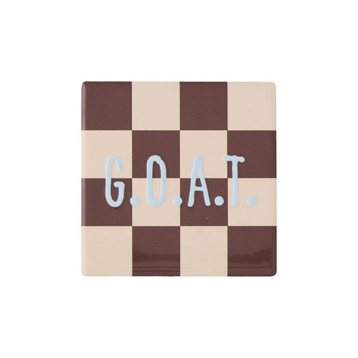 Coast to Coast  | Moniker Ceramic Coaster G.O.A.T. Fun Colorful Set