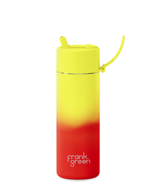 Frank Green | Colour Changing Bottle 25oz Flip Straw Lid Lava