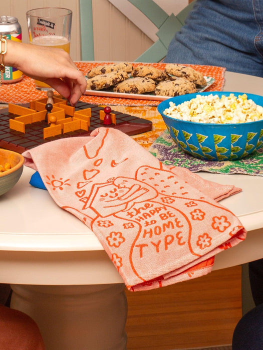 Blue Q | The Happy To Be Home Type Dish Towel