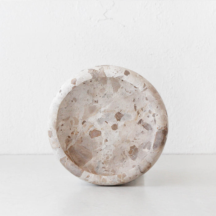 Coast to Coast | Xena Large Marble Bowl 26cm Taupe