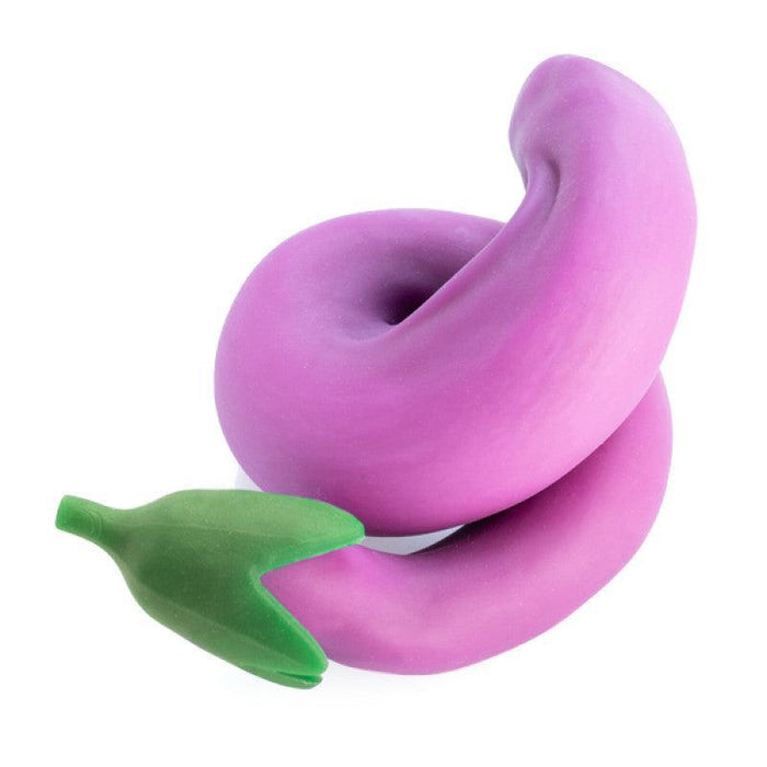 MDI | Pullie Pal Stretch Eggplant Sand‑Filled Stress Toy