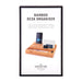 Maverick | Bamboo Desk Organiser Natural Eco Friendly 6 Compartments
