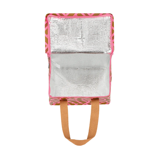 Kollab | Rosewood Insulated Lunch Bag Pink Geometric Pattern