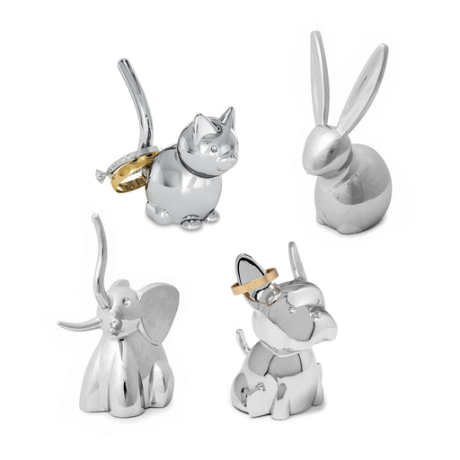 Umbra | Zoola Animal Ring Holder Chrome-Plated 12pcs Assorted