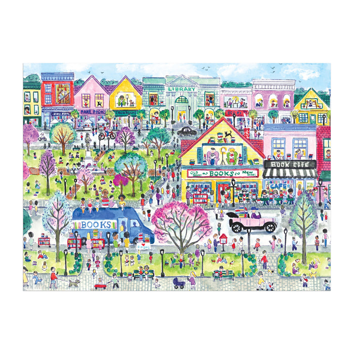 Galison Book | Town Puzzle 1000 Pieces Illustrated Multi‑Colour